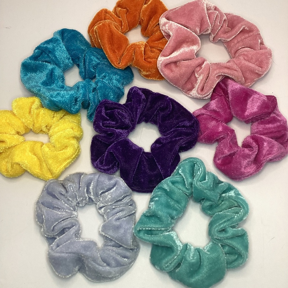 Velvet Scrunchies Set - Multicolor